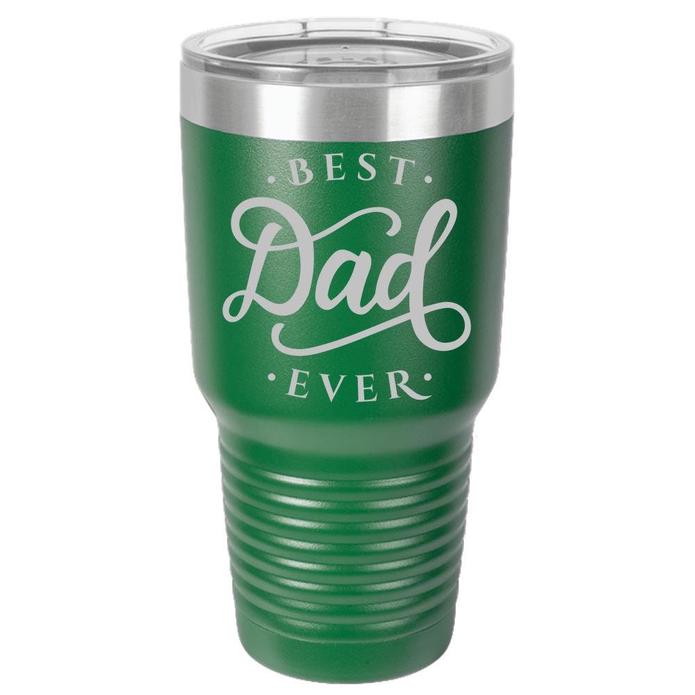 Best Dad Ever - Polar Camel 30oz Ringneck  Laser Etched Color Tumbler - Mallard Moon Gift Shop