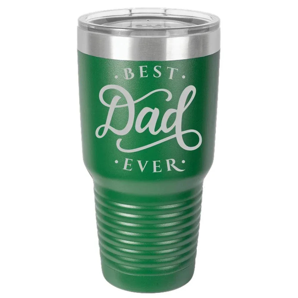Best Dad Ever - Polar Camel 30oz Ringneck Laser Etched Color Tumbler