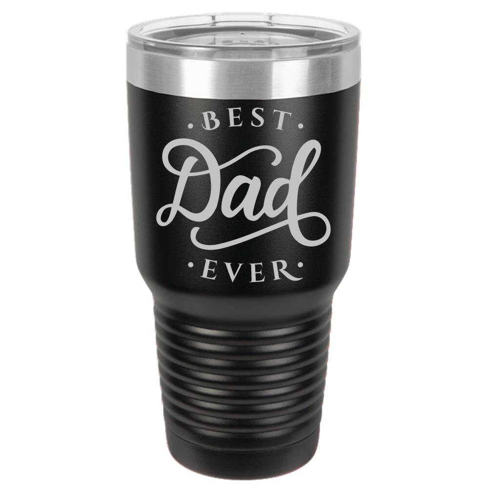 Best Dad Ever - Polar Camel 30oz Ringneck  Laser Etched Color Tumbler - Mallard Moon Gift Shop