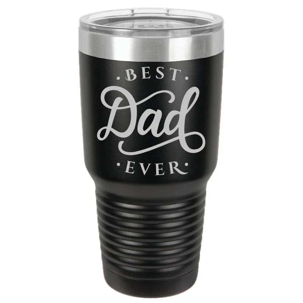 Best Dad Ever - Polar Camel 30oz Ringneck Laser Etched Color Tumbler