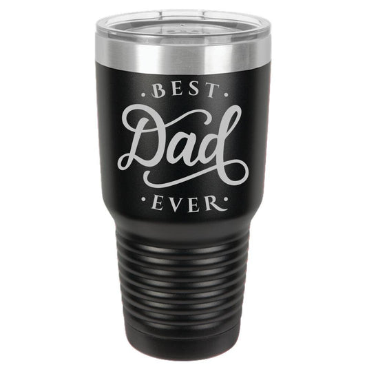 Best Dad Ever - Polar Camel 30oz Ringneck  Laser Etched Color Tumbler - Mallard Moon Gift Shop