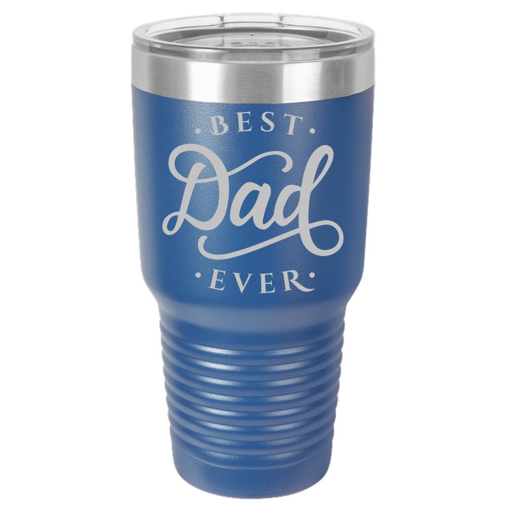 Best Dad Ever - Polar Camel 30oz Ringneck  Laser Etched Color Tumbler - Mallard Moon Gift Shop