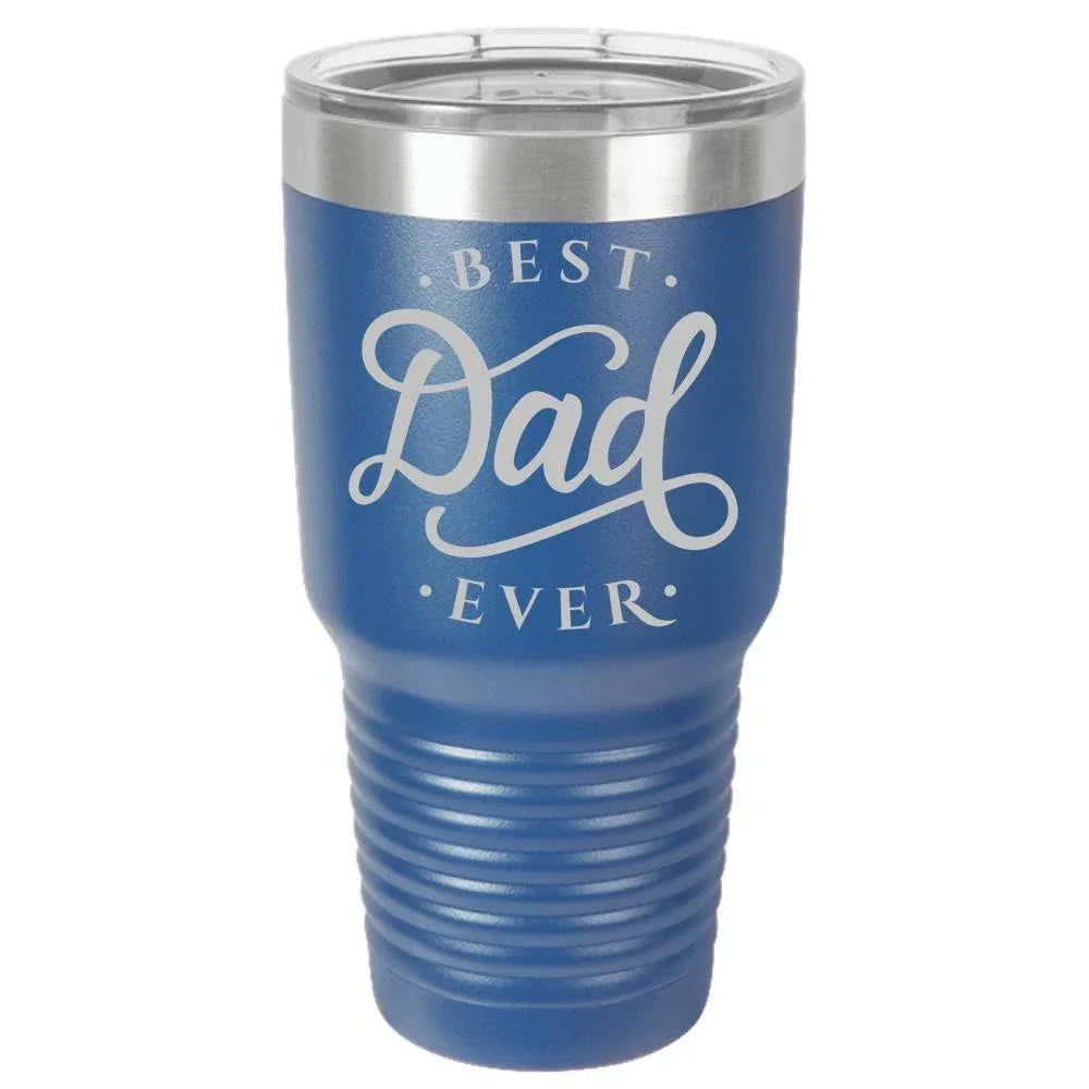 Best Dad Ever - Polar Camel 30oz Ringneck Laser Etched Color Tumbler