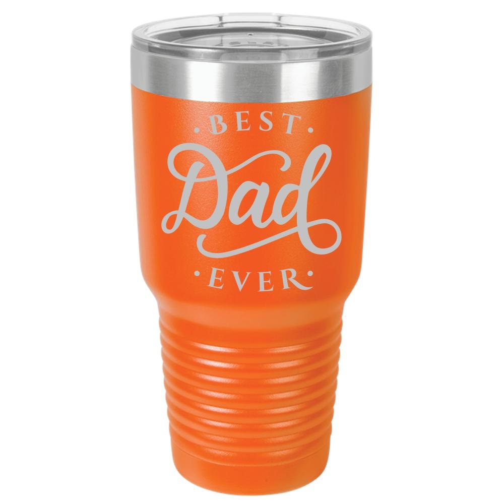 Best Dad Ever - Polar Camel 30oz Ringneck  Laser Etched Color Tumbler - Mallard Moon Gift Shop