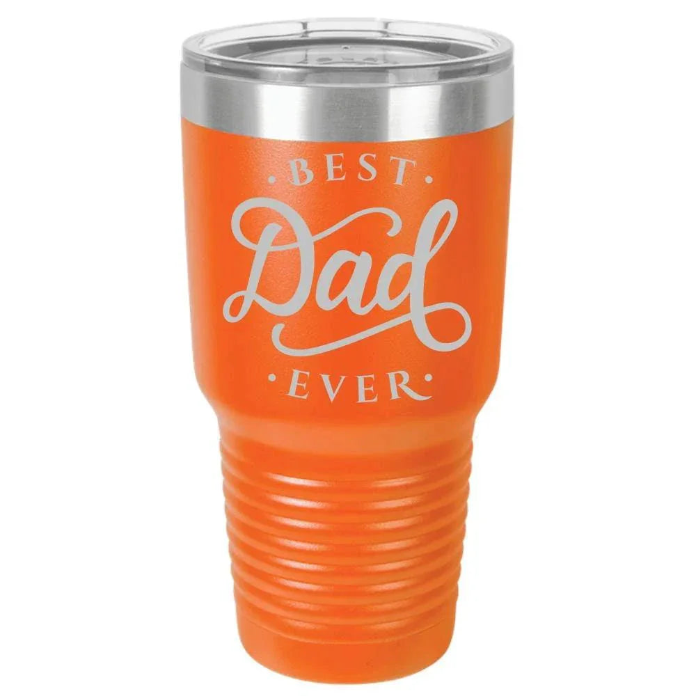 Best Dad Ever - Polar Camel 30oz Ringneck Laser Etched Color Tumbler