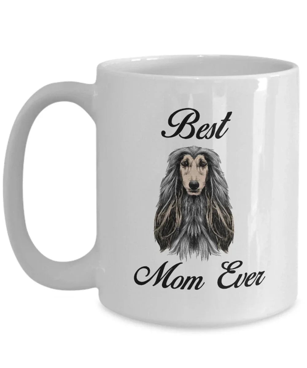 Best Afghan Hound mom ever coffee mug