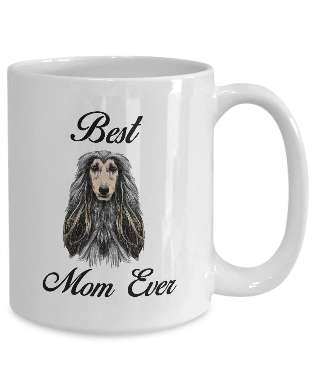 Best Afghan Hound mom ever coffee mug