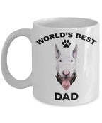 Bull terrier dog dad coffee mug