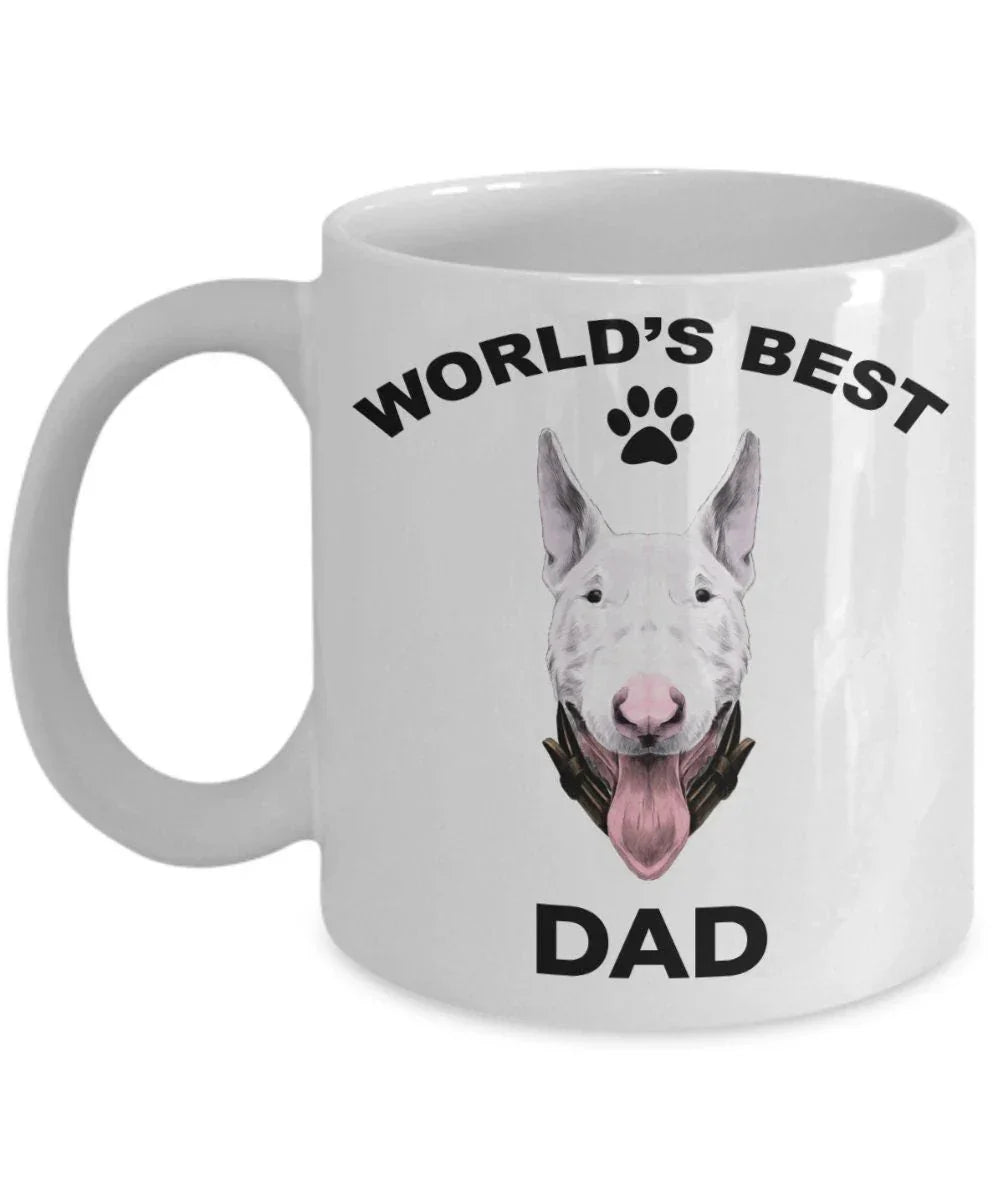 Bull terrier dog dad coffee mug