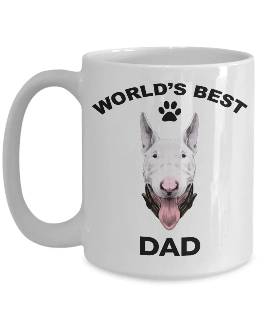 Bull terrier dog dad coffee mug