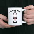 Bull terrier dog dad coffee mug