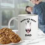 Bull terrier dog dad coffee mug