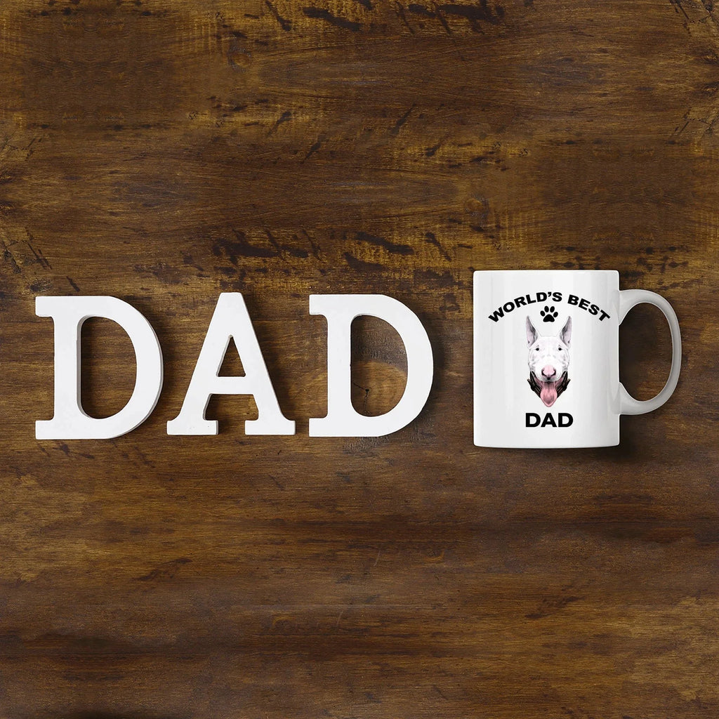 Bull terrier dog dad coffee mug