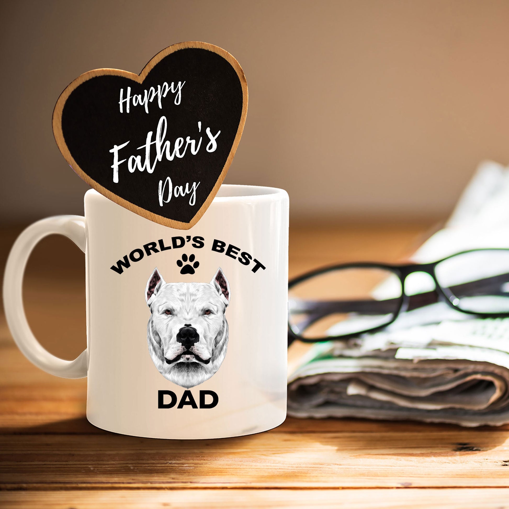 Dogo Argentino Best Dad Coffee Mug - Mallard Moon Gift Shop