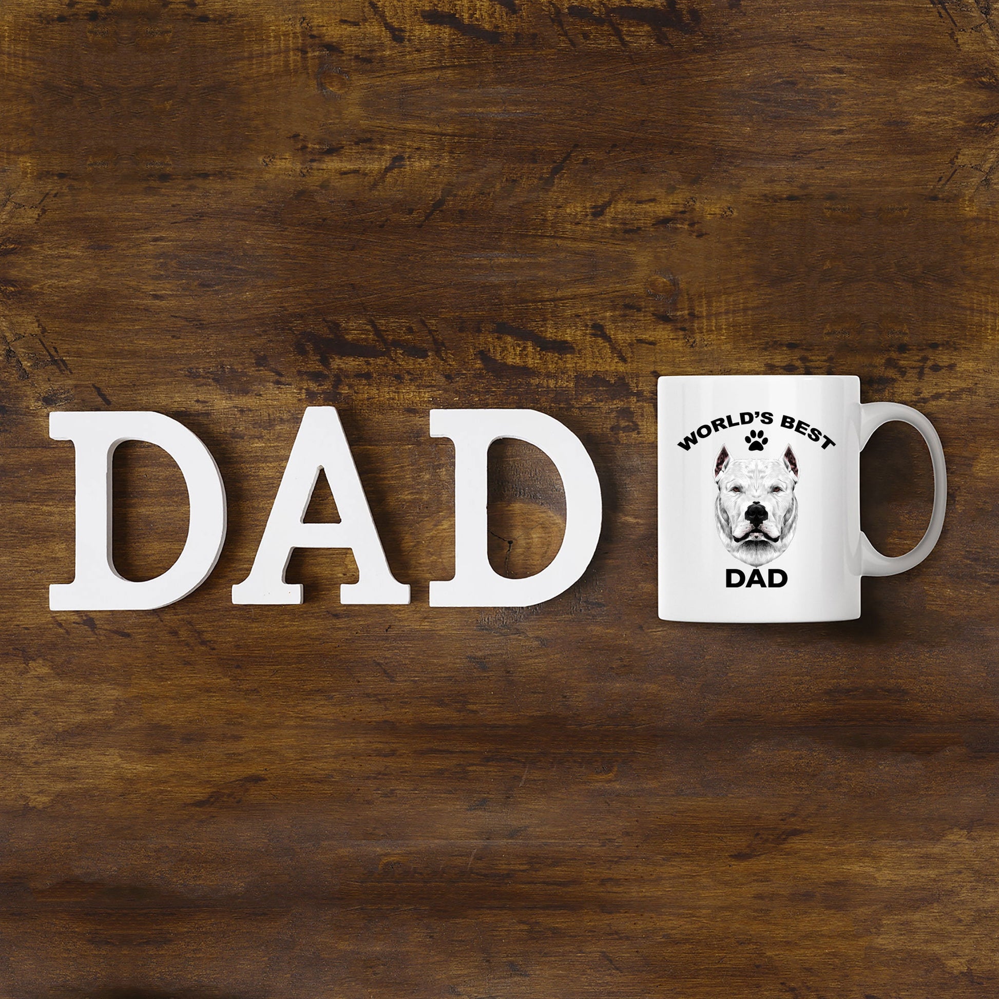 Dogo Argentino Best Dad Coffee Mug - Mallard Moon Gift Shop