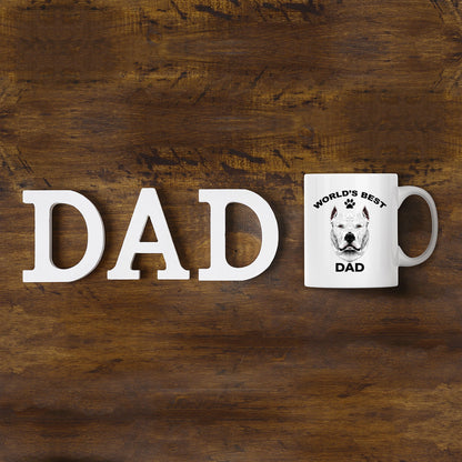 Dogo Argentino Best Dad Coffee Mug - Mallard Moon Gift Shop