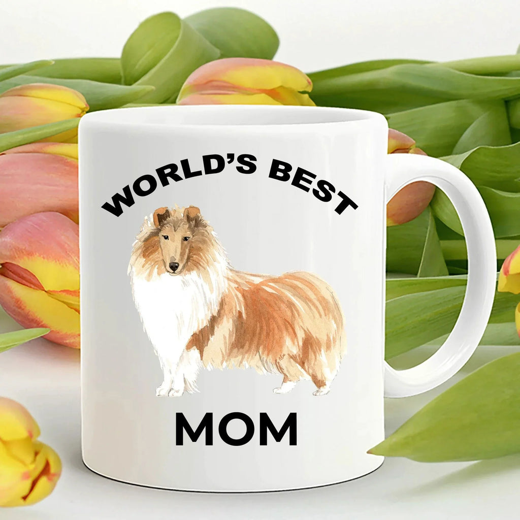 Collie Best Dog Mom coffee mug