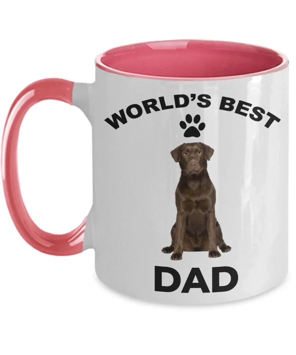 Chocolate Labrador Retriever Best Dad coffee mug