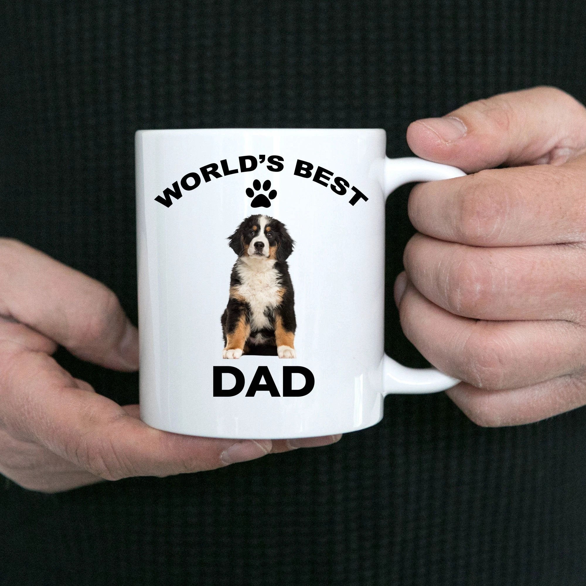 Bernese Mountain Dog Best Dad coffee mug