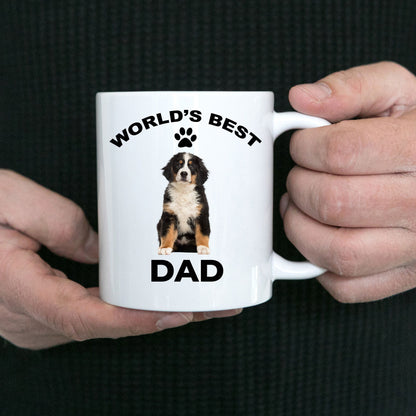 Bernese Mountain Dog Best Dad coffee mug - Mallard Moon Gift Shop