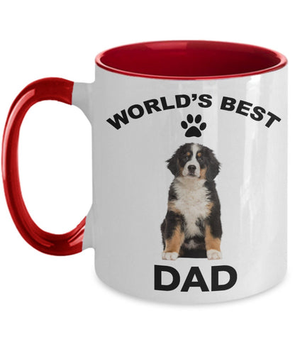 Bernese Mountain Dog Best Dad coffee mug - Mallard Moon Gift Shop