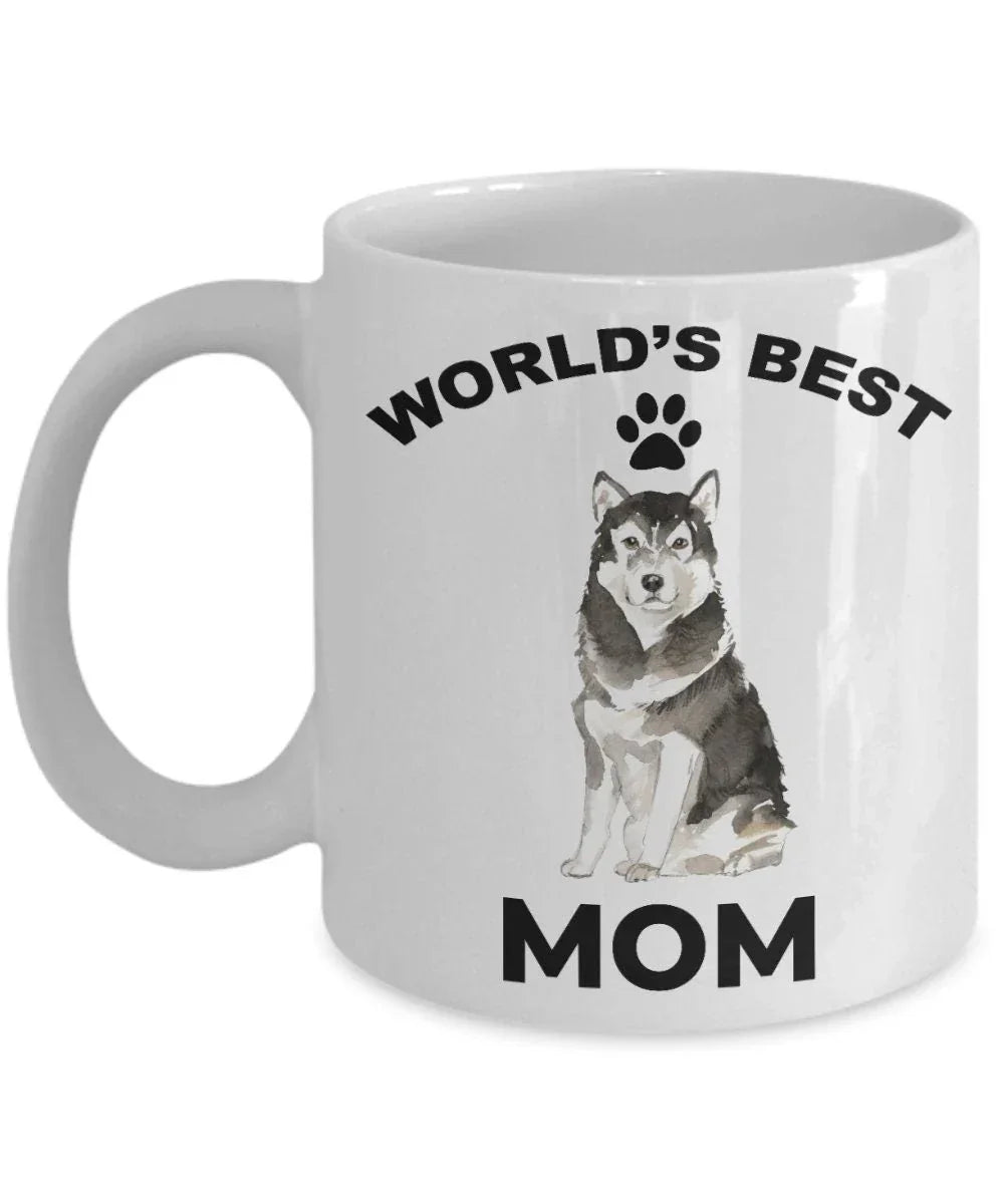 Alaskan Malamute Best Mom Coffee Mug - Full Wrap Edge To Edge Dye Sublimation For Vibrant Artwork