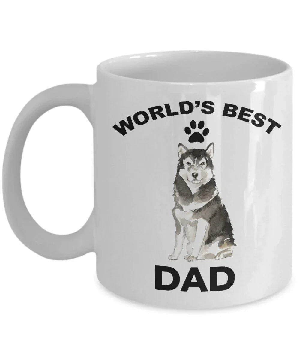 Alaskan Malamute Best Dad Coffee Mug - Elegant Durable Ceramic Design For Everyday Enjoyment