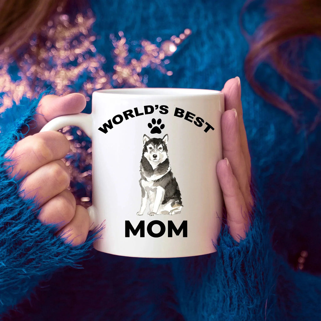 Alaskan Malamute Best Mom Coffee Mug - Full Wrap Edge To Edge Dye Sublimation For Vibrant Artwork