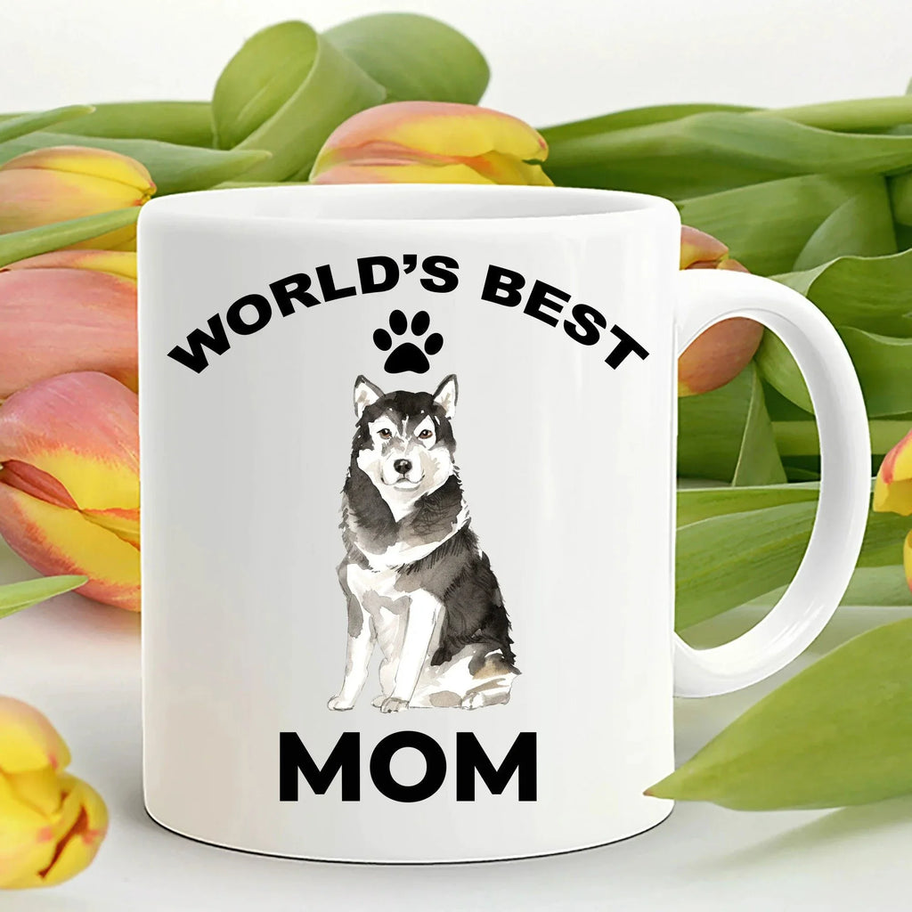 Alaskan Malamute Best Mom Coffee Mug - Full Wrap Edge To Edge Dye Sublimation For Vibrant Artwork