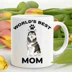 Alaskan Malamute Best Mom Coffee Mug - Full Wrap Edge To Edge Dye Sublimation For Vibrant Artwork