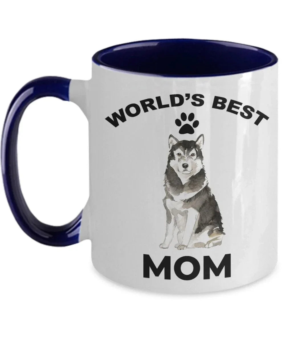 Alaskan Malamute Best Mom Coffee Mug - Full Wrap Edge To Edge Dye Sublimation For Vibrant Artwork