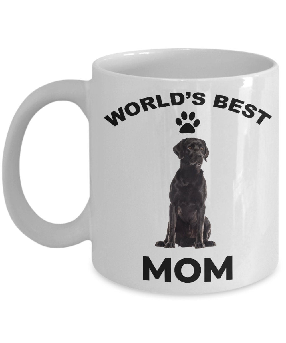 Black Labrador Retriever Best Mom coffee mug - Mallard Moon Gift Shop