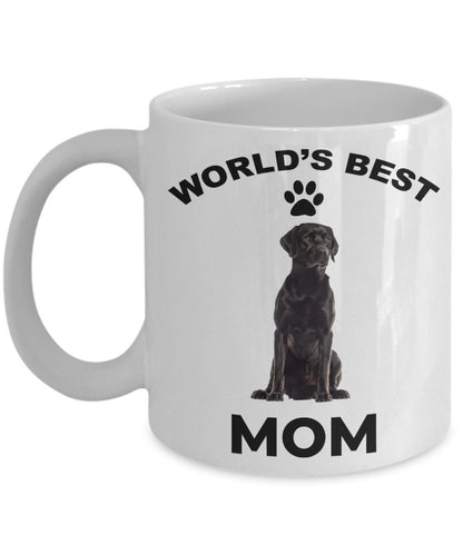 Black Labrador Retriever Best Mom coffee mug - Mallard Moon Gift Shop