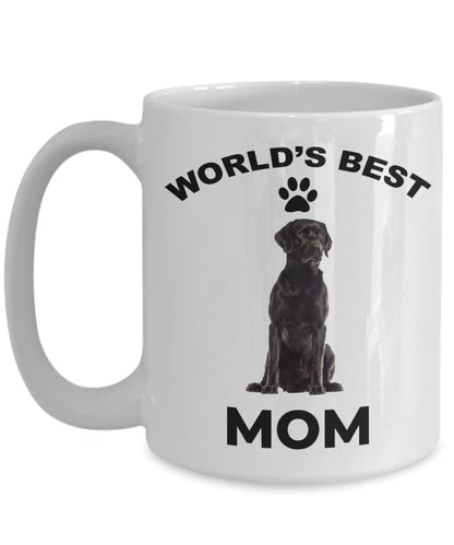 Black Labrador Retriever Best Mom coffee mug - Mallard Moon Gift Shop