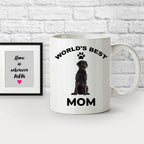 Black Labrador Retriever Best Mom coffee mug