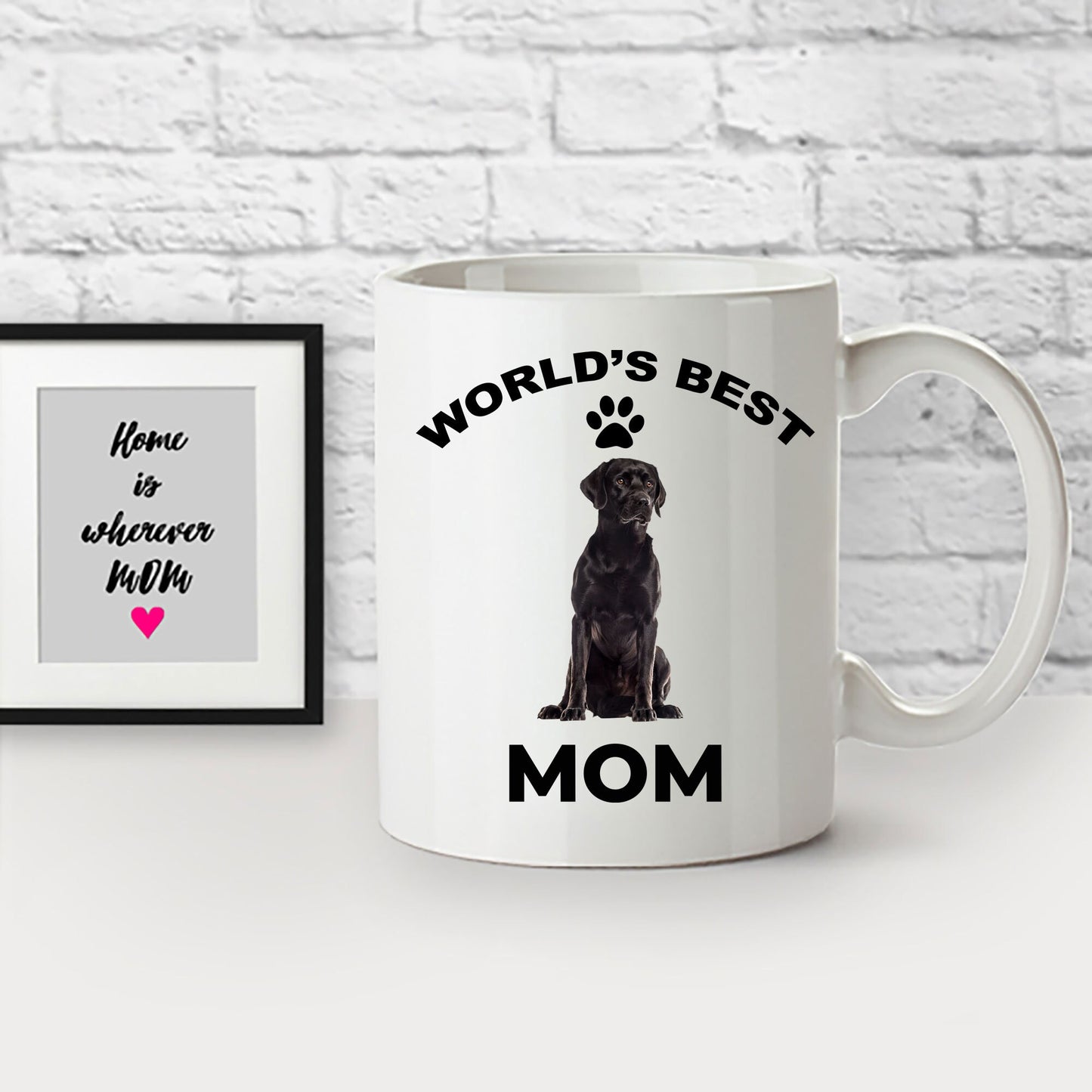 Black Labrador Retriever Best Mom coffee mug - Mallard Moon Gift Shop