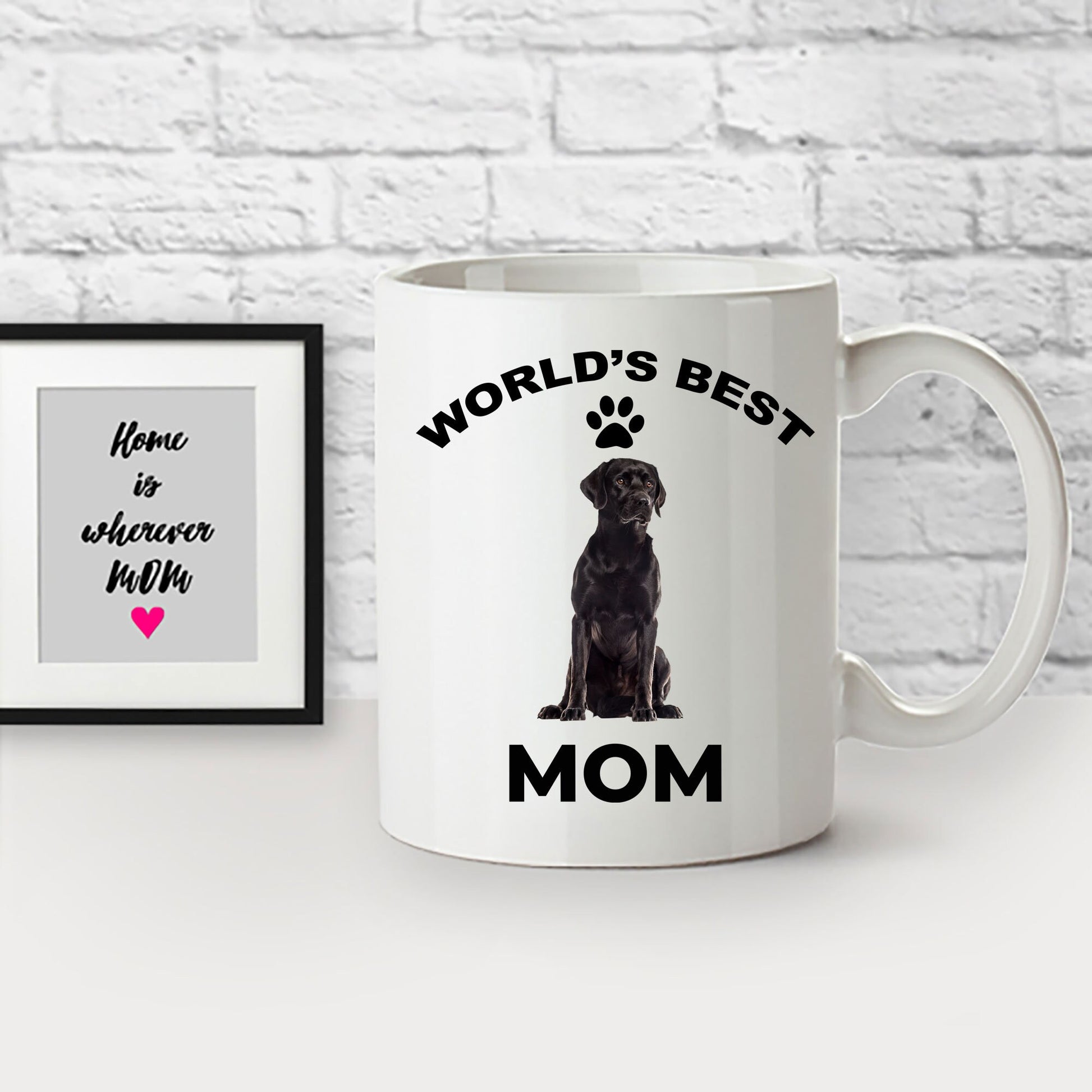 Black Labrador Retriever Best Mom coffee mug - Mallard Moon Gift Shop