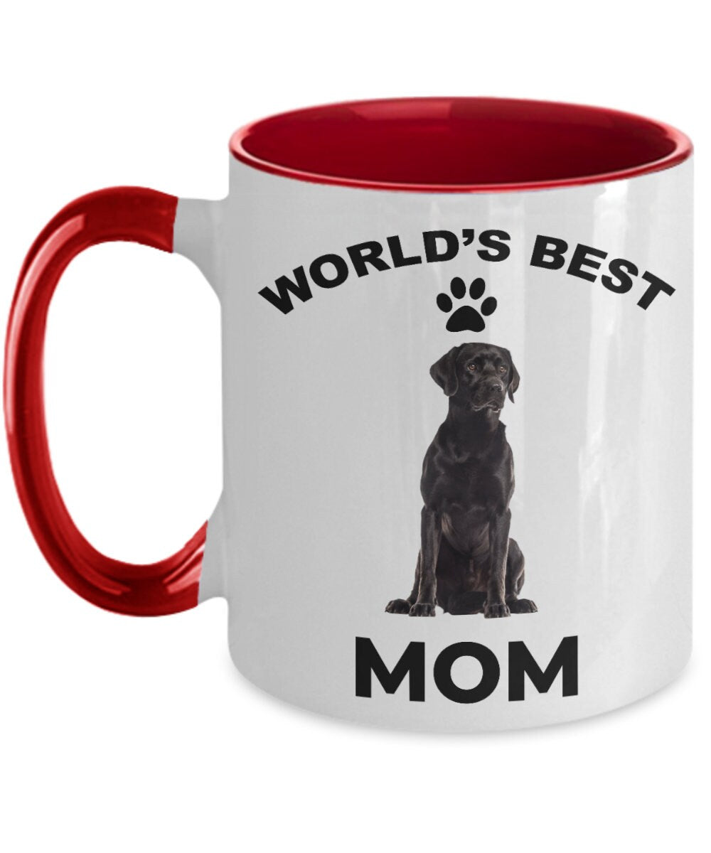 Black Labrador Retriever Best Mom coffee mug - Mallard Moon Gift Shop