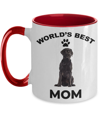 Black Labrador Retriever Best Mom coffee mug - Mallard Moon Gift Shop