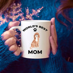 Cavapoo Best Mom mugs - white ceramic and two tone