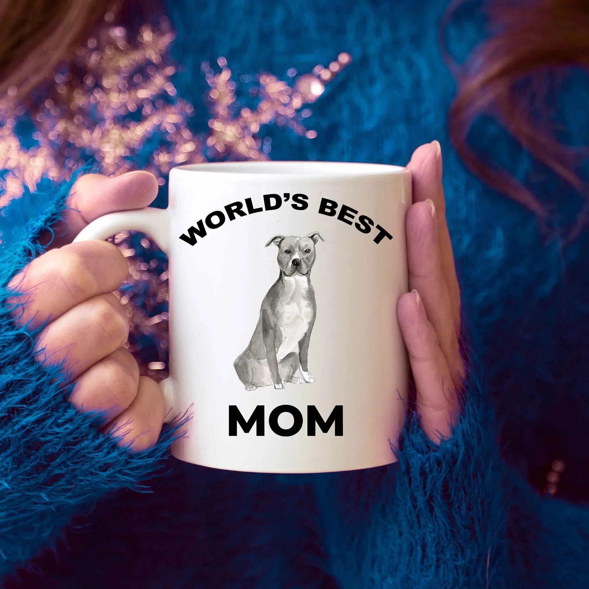 American Staffordshire Terrier Best Dog Mom coffee mug