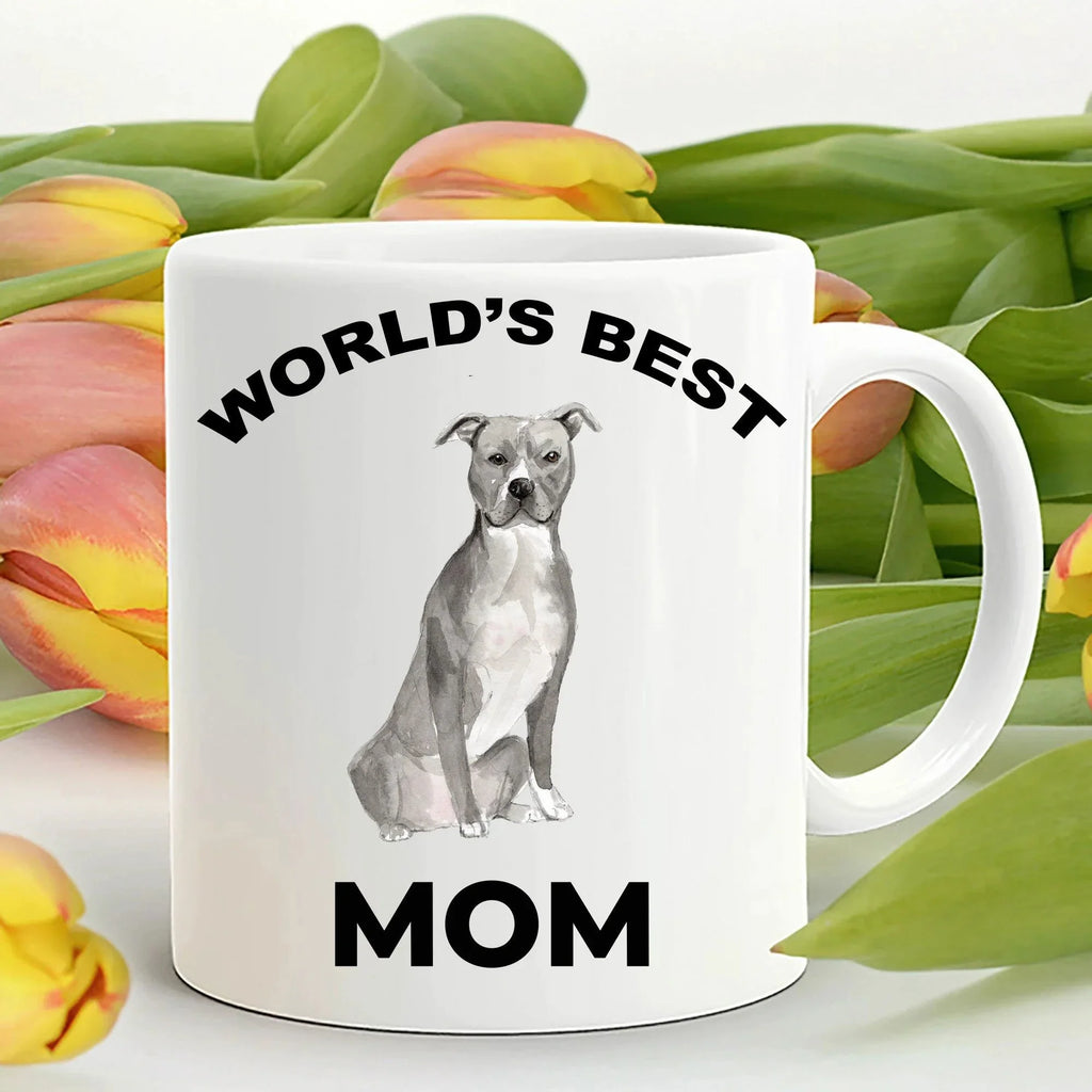 American Staffordshire Terrier Best Dog Mom coffee mug