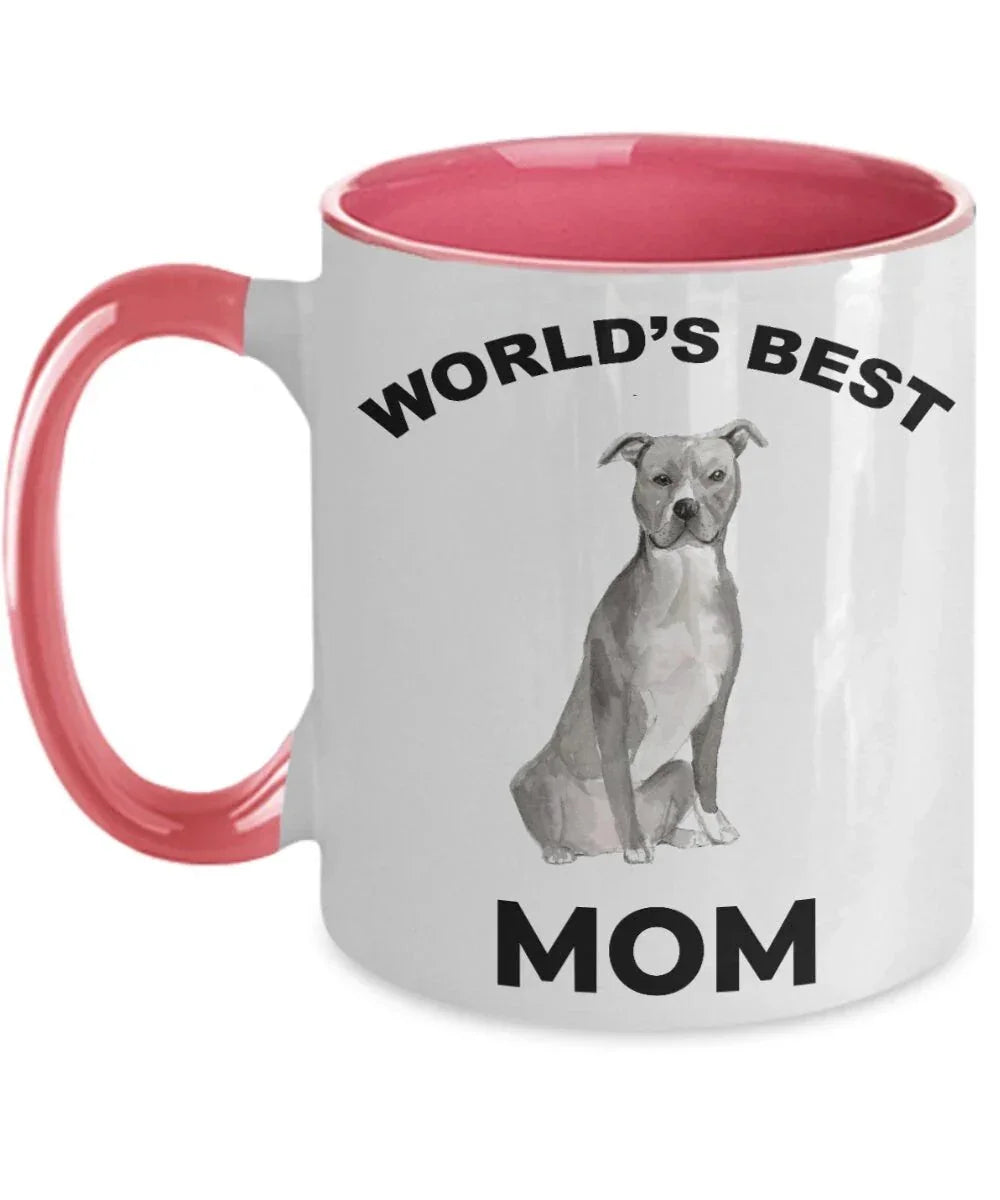 American Staffordshire Terrier Best Dog Mom coffee mug