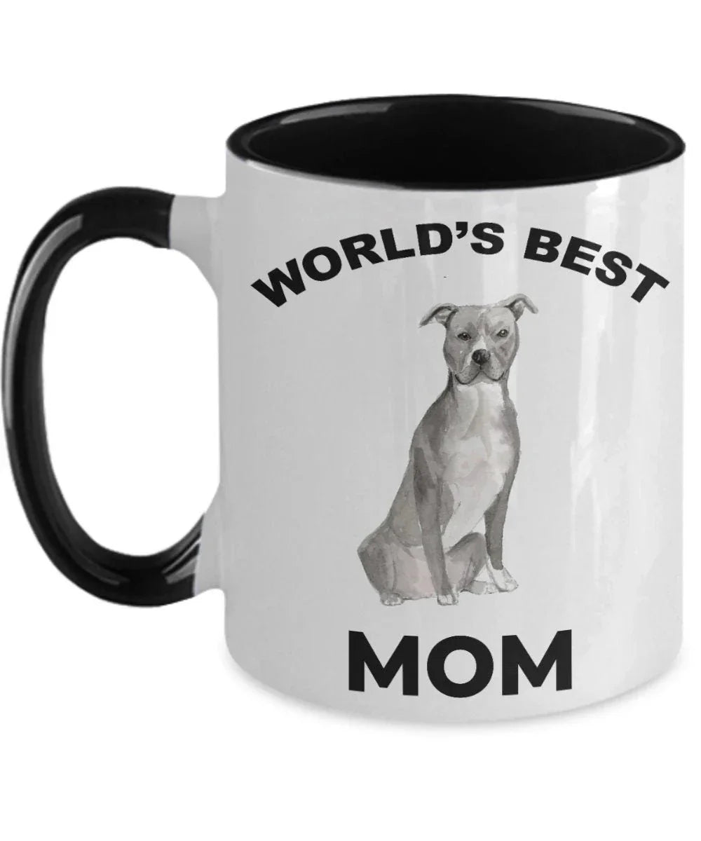 American Staffordshire Terrier Best Dog Mom coffee mug