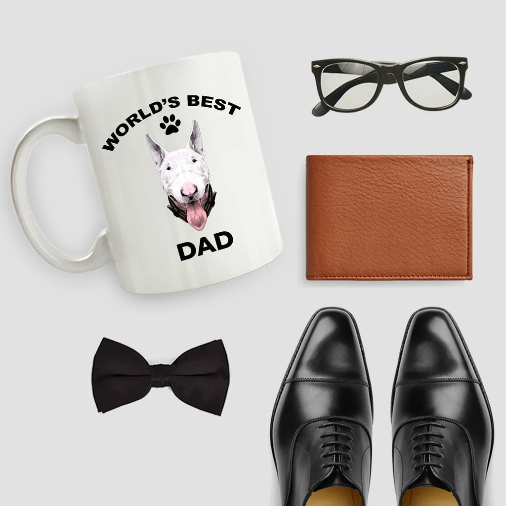 Bull terrier dog dad coffee mug