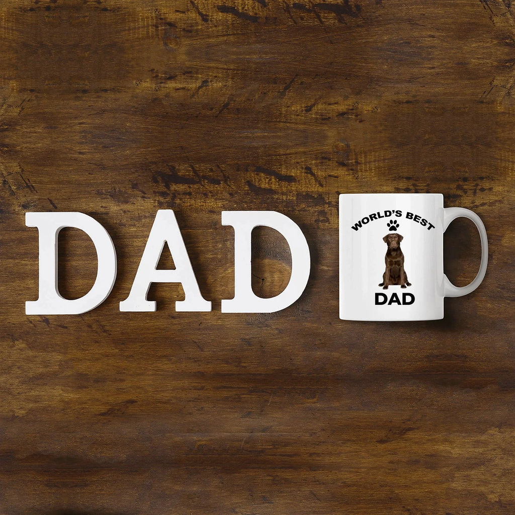 Chocolate Labrador Retriever Best Dad coffee mug