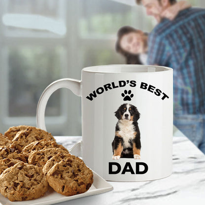 Bernese Mountain Dog Best Dad coffee mug - Mallard Moon Gift Shop