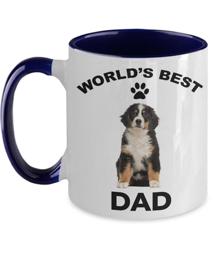 Bernese Mountain Dog Best Dad coffee mug - Mallard Moon Gift Shop