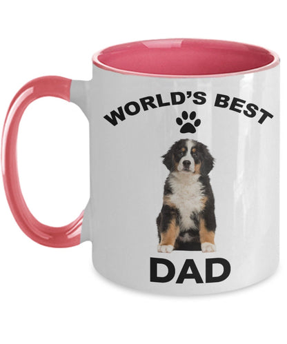 Bernese Mountain Dog Best Dad coffee mug - Mallard Moon Gift Shop