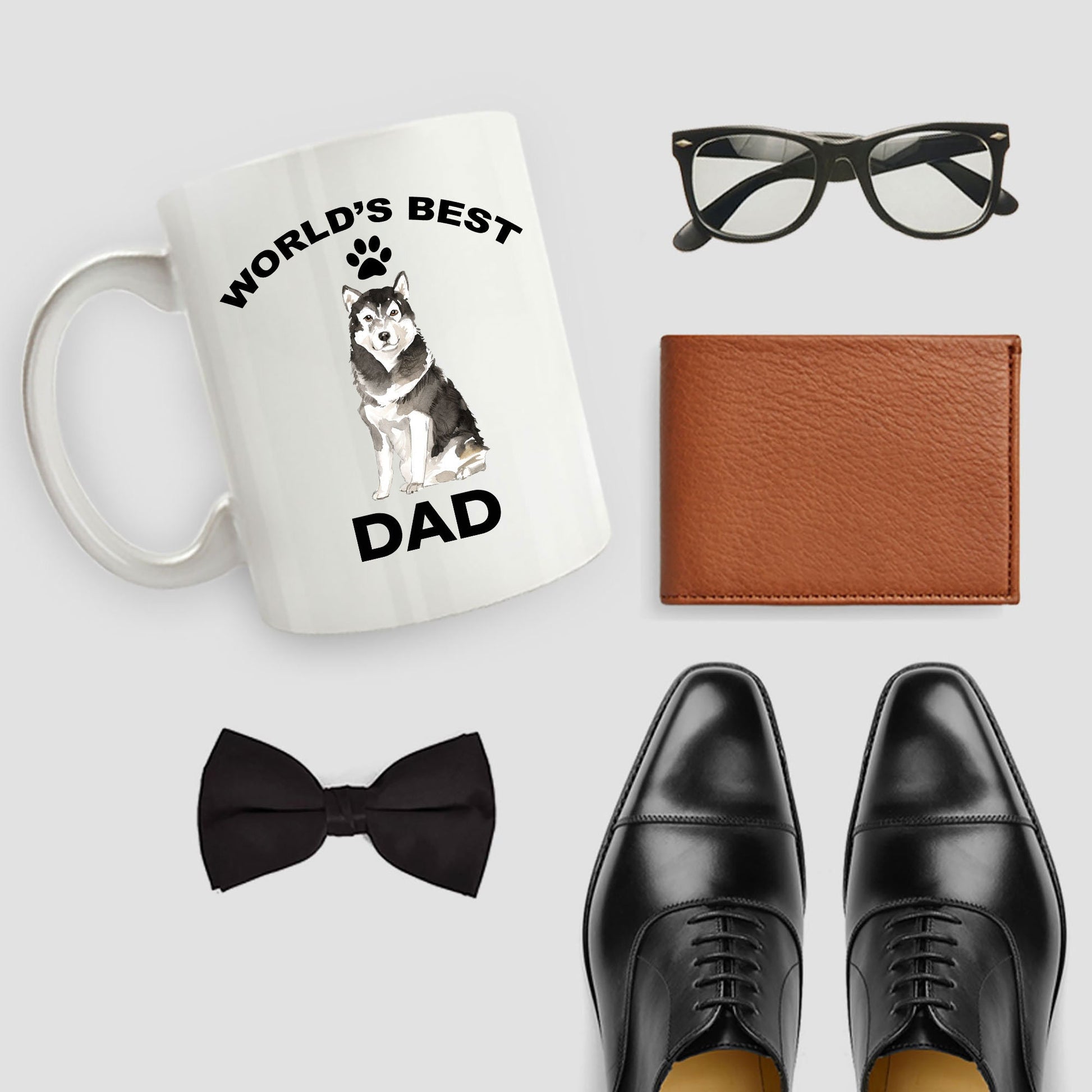 Alaskan Malamute Best Dad coffee mug - Mallard Moon Gift Shop